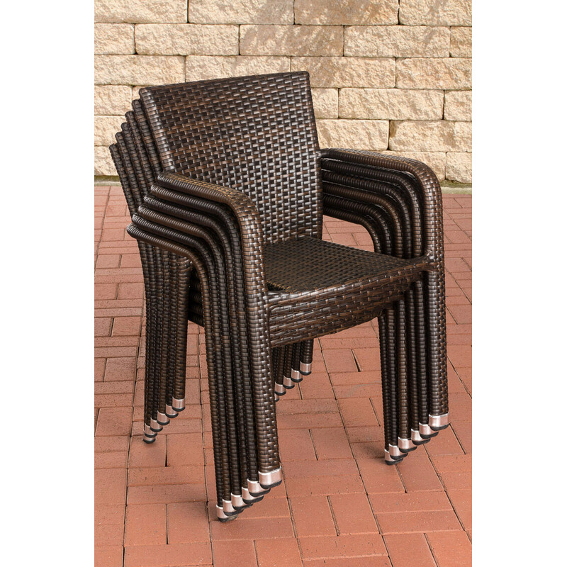 Stilfuld stabelbar polyrottinstol Leonie til udendørs og indendørs brug