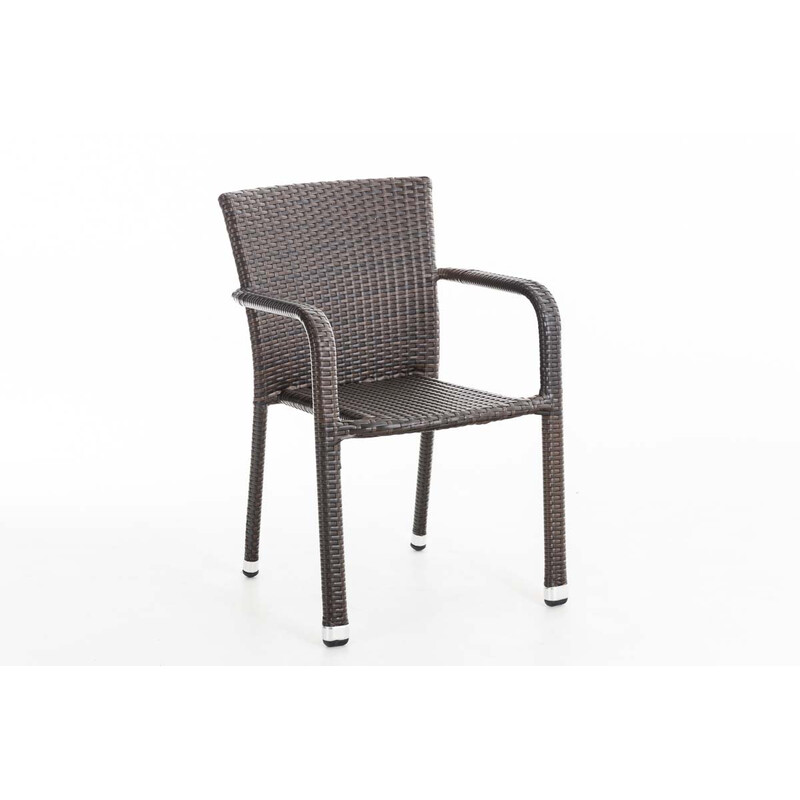 Stilfuld stabelbar polyrottinstol Leonie til udendørs og indendørs brug