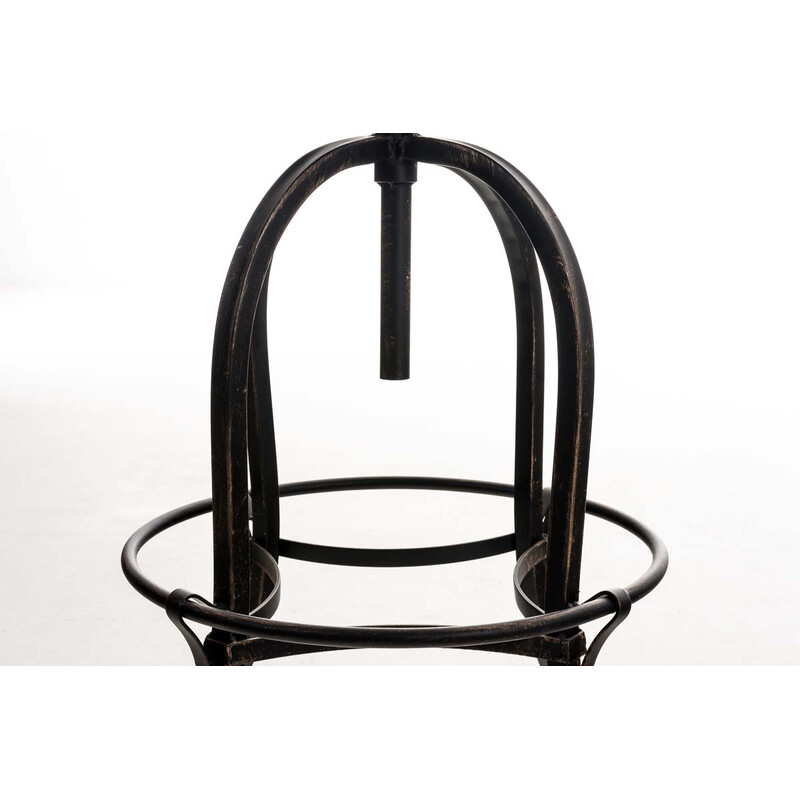 Radong elegant justerbar barstol med kunstlædersæde og metalramme