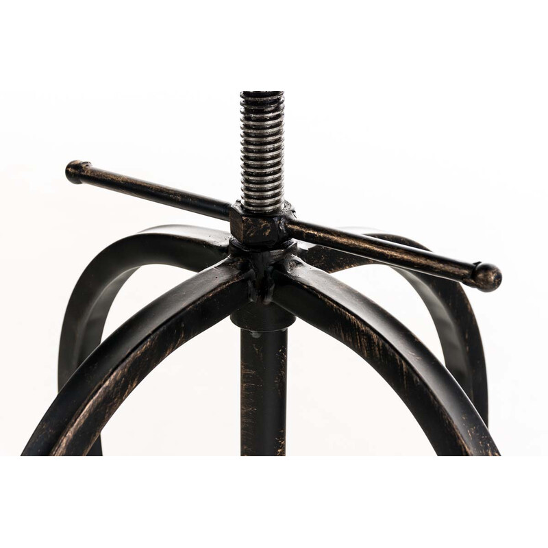 Radong elegant justerbar barstol med kunstlædersæde og metalramme