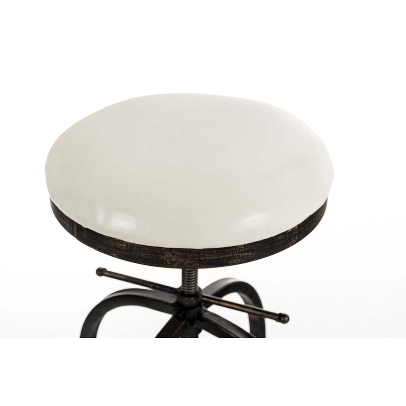 Radong elegant justerbar barstol med kunstlædersæde og metalramme