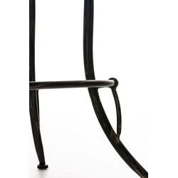 Rustik industrielt metal barstol med justerbar højde og fodstøtte