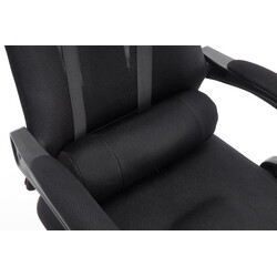 Ergonomisk kontorstol med justerbar fodstøtte og hovedstøtte og netbetræk