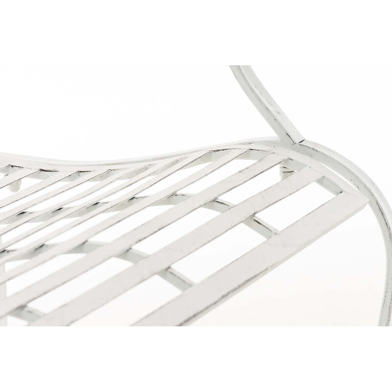 Romantisk jern havebænk pulverlakeret til udendørs og indendørs brug 116 cm