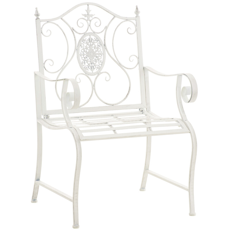 jugendstil Punjab havenstol i malet jern vejrbestandig 200 kg