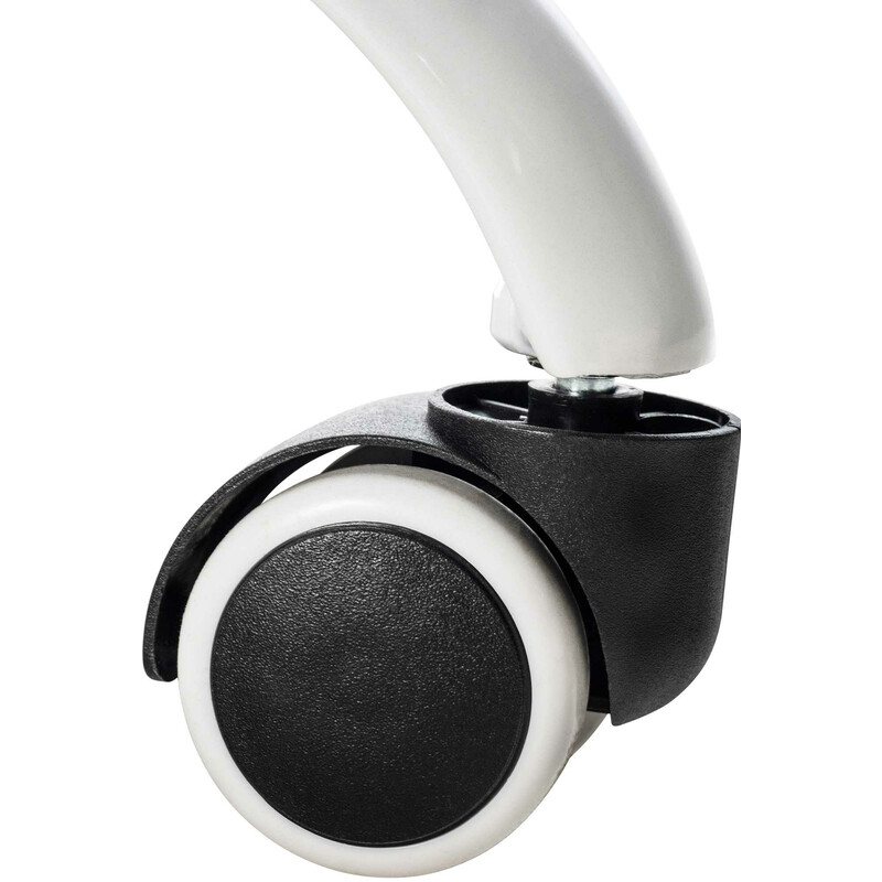 Ergonomisk kontorstol med netstof ryg justerbar højde fem hjul metalramme