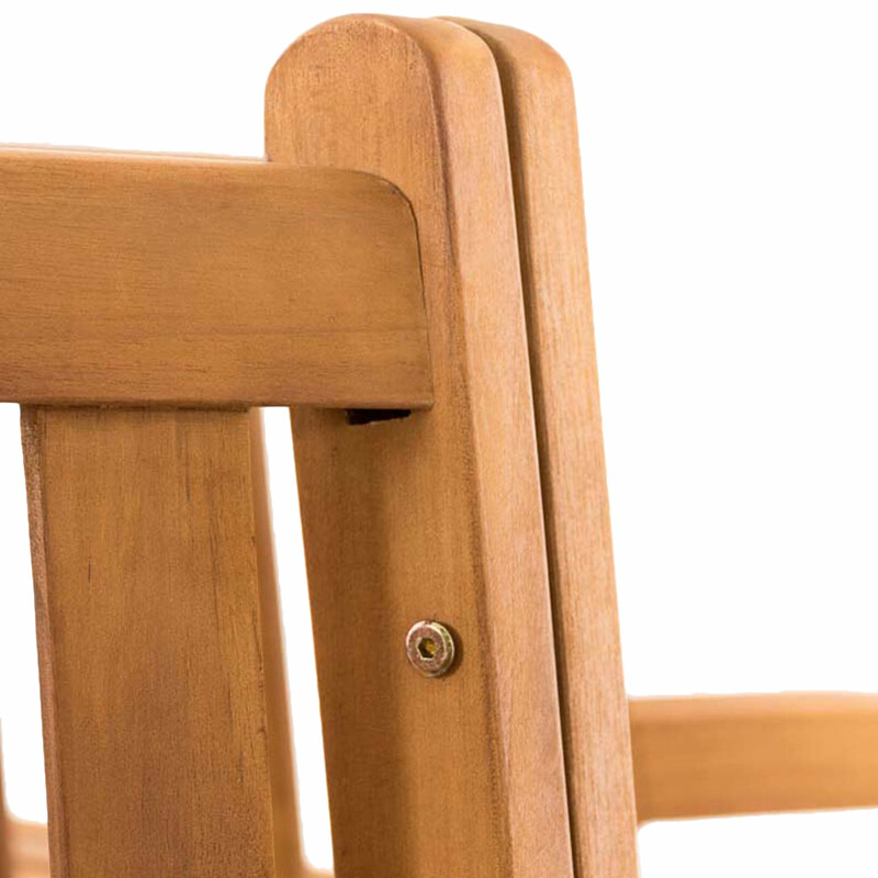 Teak havebænk 360 grader med armlæn til skyggefuld siddeplads