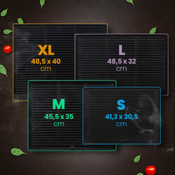 Vendbar støbejern grillplade til kul gas el og ovn 1,5 cm