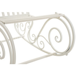 Antik stil gyngestol til indendørs og udendørs brug vejrbestandig jernkonstruktion