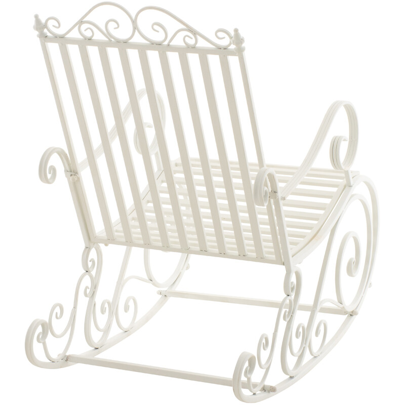 Antik stil gyngestol til indendørs og udendørs brug vejrbestandig jernkonstruktion