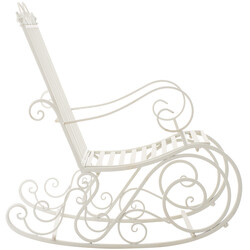 Antik stil gyngestol til indendørs og udendørs brug vejrbestandig jernkonstruktion