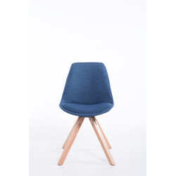 Toulouse gæstestol i stof med træramme høj ryg polstret