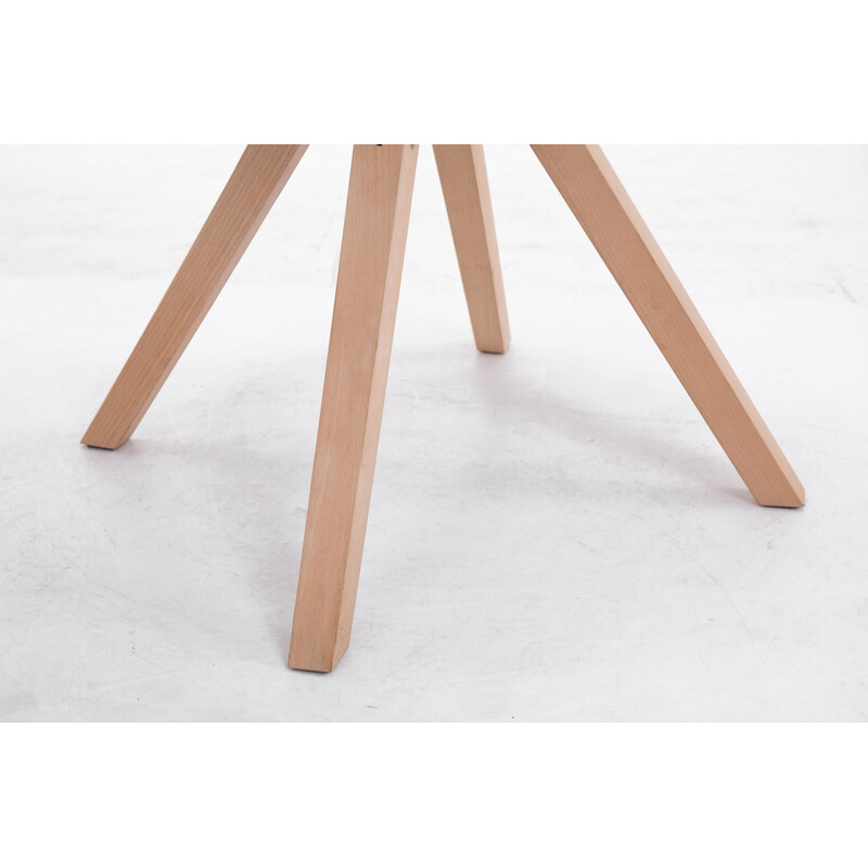 Toulouse gæstestol i stof med træramme høj ryg polstret