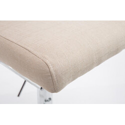 Köln justerbar barstol med stofbetræk ryglæn og 360° drejning