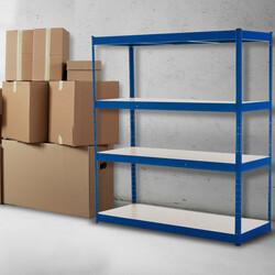 Robust justerbar metalhylde 160x180x60 cm 350 kg