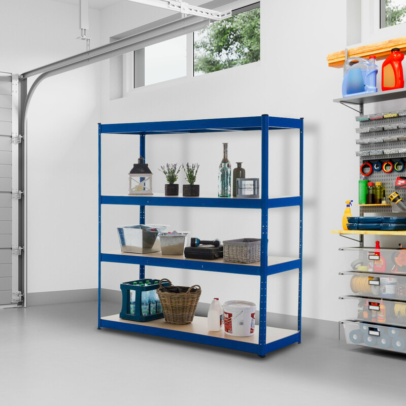 Robust justerbar metalhylde 160x180x60 cm 350 kg