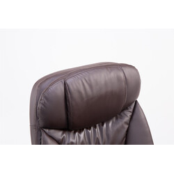 XL kontorstol til store personer med justerbar fodstøtte ryglæn og kromet ramme