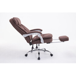 XL kontorstol til store personer med justerbar fodstøtte og ryglæn 160 kg