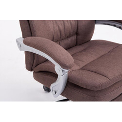 XL kontorstol til store personer med justerbar fodstøtte og ryglæn 160 kg