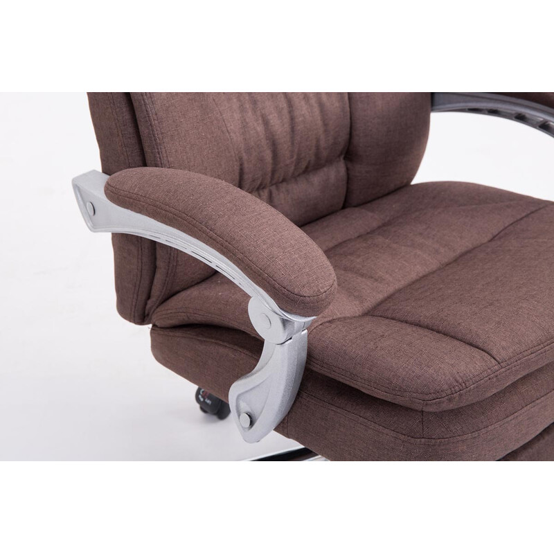 XL kontorstol til store personer med justerbar fodstøtte og ryglæn 160 kg