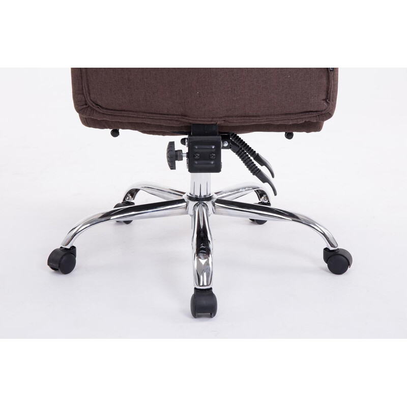 XL kontorstol til store personer med justerbar fodstøtte og ryglæn 160 kg