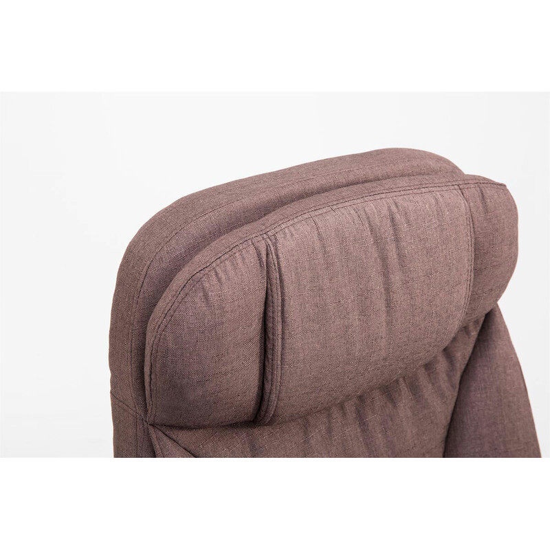 XL kontorstol til store personer med justerbar fodstøtte og ryglæn 160 kg