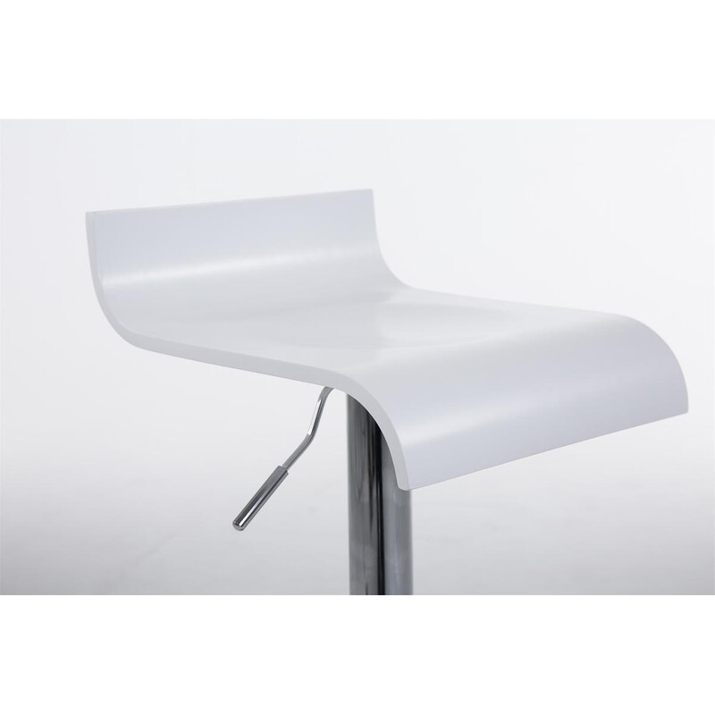 Elegant justerbar træ barstol med 360° drejelig sæde og fodstøtte