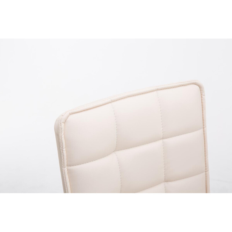 Moderne justerbar spisestol med roterende sæde høj ryg kromramme