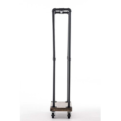 Elegant industrielt pejsestativ med hjul og træopbevaring