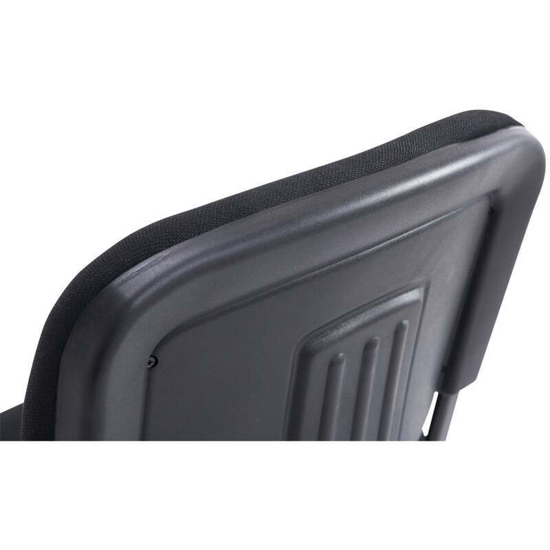 Stabelbar xl-stol med stofbetræk robust og komfortabel konferencestol