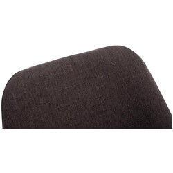 Borneo spisebordstol med polstret stofbetræk og birketræ ramme 120kg belastning