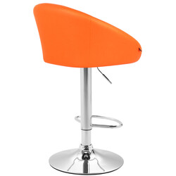 Miami justerbar barstol med kunstlæder armlæn og 360° drejning