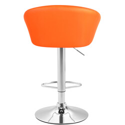 Miami justerbar barstol med kunstlæder armlæn og 360° drejning