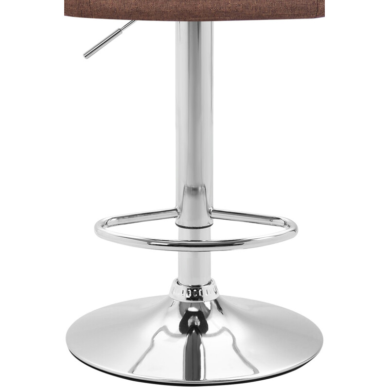 Miami V2 justerbar barstol med stofbetræk og fodstøtte