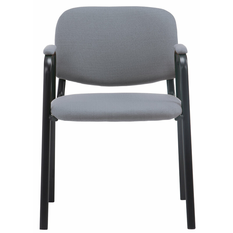 Ken Pro stabelbar stol med stofbetræk og armlæn