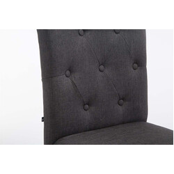 Louise kankainen baarijakkara stof barstol i gummitræ med høj rygstøtte