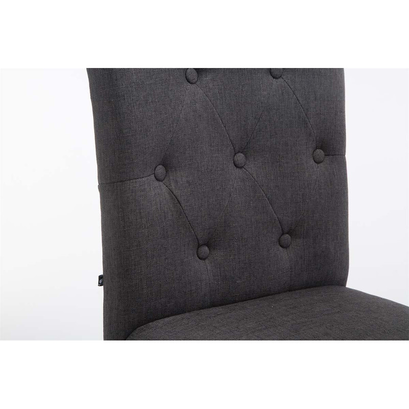 Louise kankainen baarijakkara stof barstol i gummitræ med høj rygstøtte