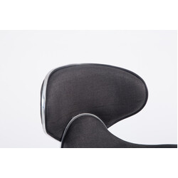 Justerbar barstol med rygstøtte fodstøtte og gasdrevet metalramme