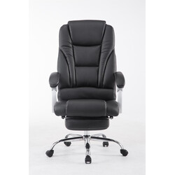 Pacific kontorstol med fodstøtte ergonomisk justerbar kunstlæder