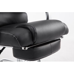 Pacific kontorstol med fodstøtte ergonomisk justerbar kunstlæder