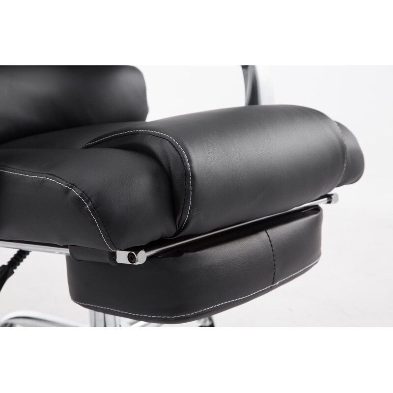 Pacific kontorstol med fodstøtte ergonomisk justerbar kunstlæder