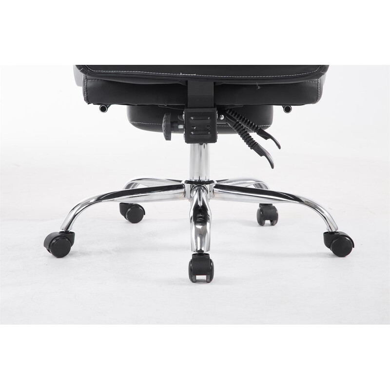 Pacific kontorstol med fodstøtte ergonomisk justerbar kunstlæder