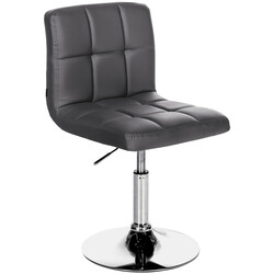 Elegant lænestol i kunstlæder med højdejustering 360° rotation og metalramme