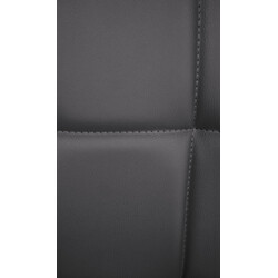 Elegant lænestol i kunstlæder med højdejustering 360° rotation og metalramme