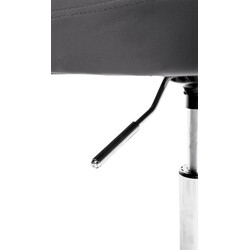 Elegant lænestol i kunstlæder med højdejustering 360° rotation og metalramme