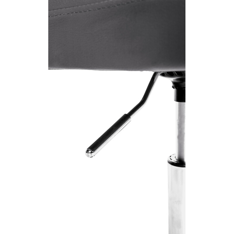 Elegant lænestol i kunstlæder med højdejustering 360° rotation og metalramme