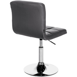 Elegant lænestol i kunstlæder med højdejustering 360° rotation og metalramme