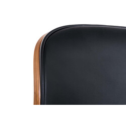 Stilfuld højdejusterbar barstol med kunstlæder kromben og 360° drejbart sæde