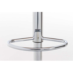 Stilfuld højdejusterbar barstol med kunstlæder kromben og 360° drejbart sæde