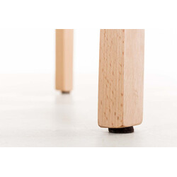 Hover natura barstol med høj ryg og 4-benet bøgetræ ramme